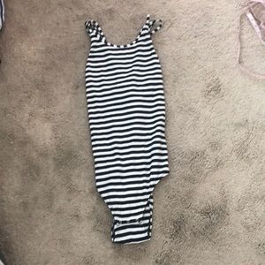 Black and white sands body suit size m